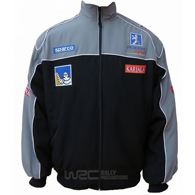 BLOUSON PEUGEOT GRIS ET NOIR | WRC Rally Mega.Store