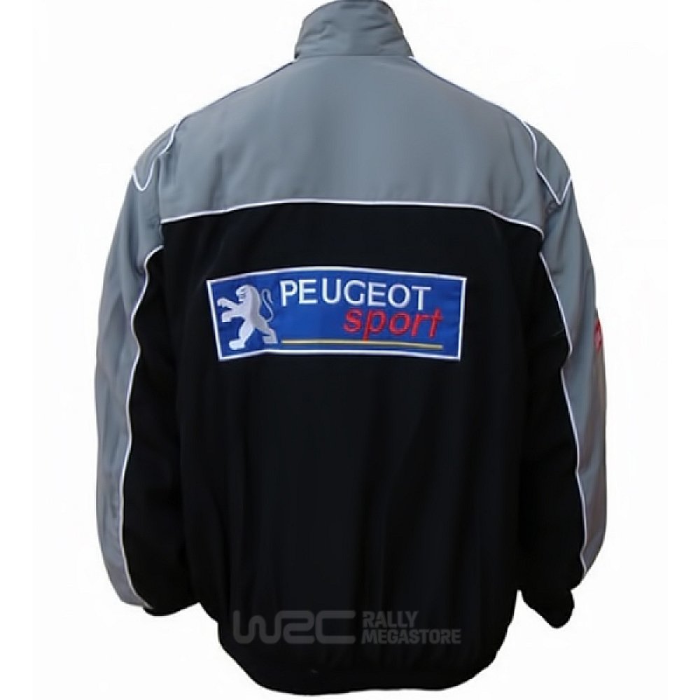 BLOUSON PEUGEOT GRIS ET NOIR | WRC Rally Mega.Store