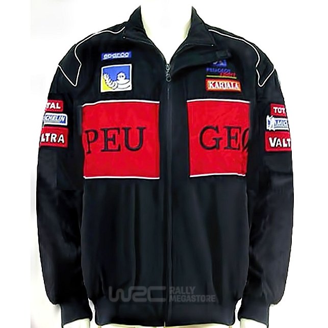 BLOUSON PEUGEOT NOIR ET ROUGE | WRC Rally Mega.Store