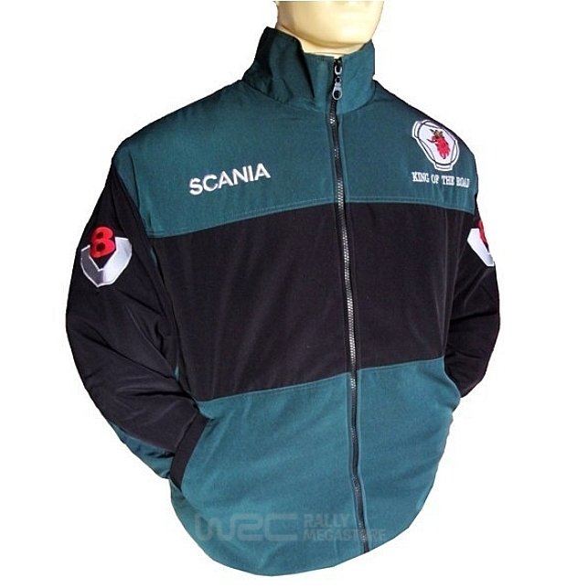 BLOUSON SCANIA V8 VERT ET NOIR | WRC Rally Mega.Store